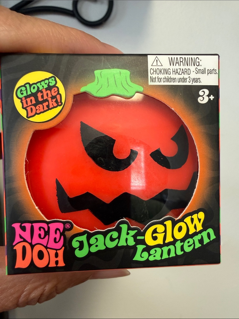 Jack-Glow Lantern Pumpkin Squeeze Toy - Orange